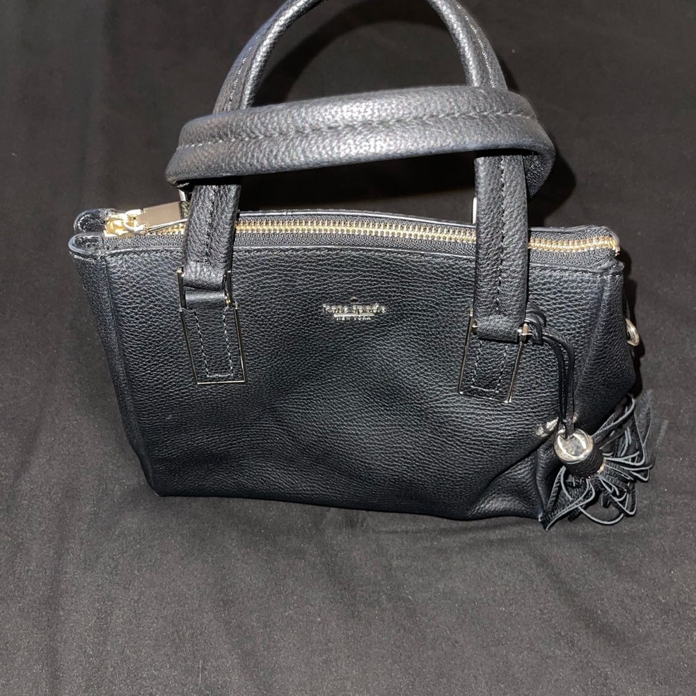 NWOT Kate Spade Black Crossbody leather purse - Picture 2 of 6